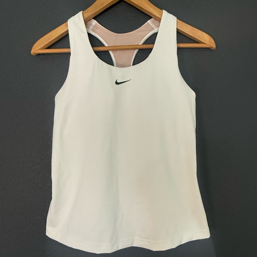 Nike Women's White Sports Bra Tank